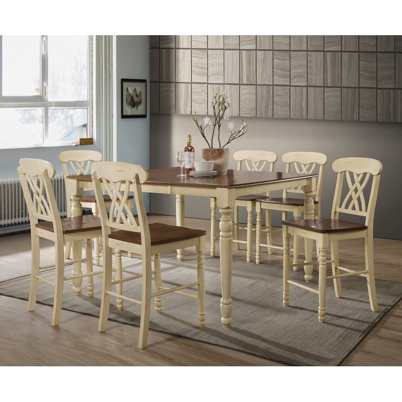 Dylan Buttermilk & Oak Counter Height Table