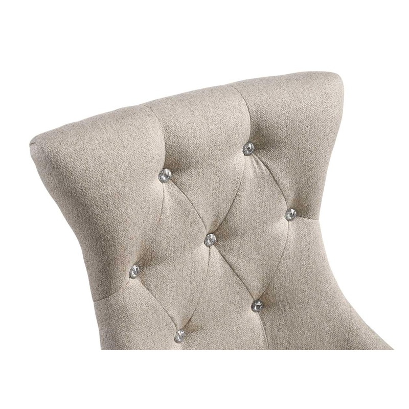 Gabrian Fabric & Reclaimed Gray Dining Chair