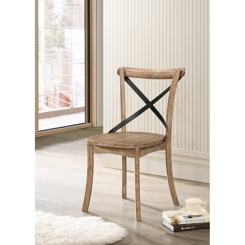 Kendric Rustic Oak Side Chair