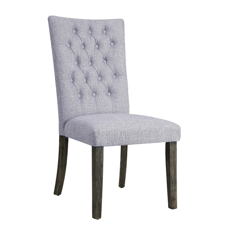 Merel Gray Linen & Gray Oak Side Chair