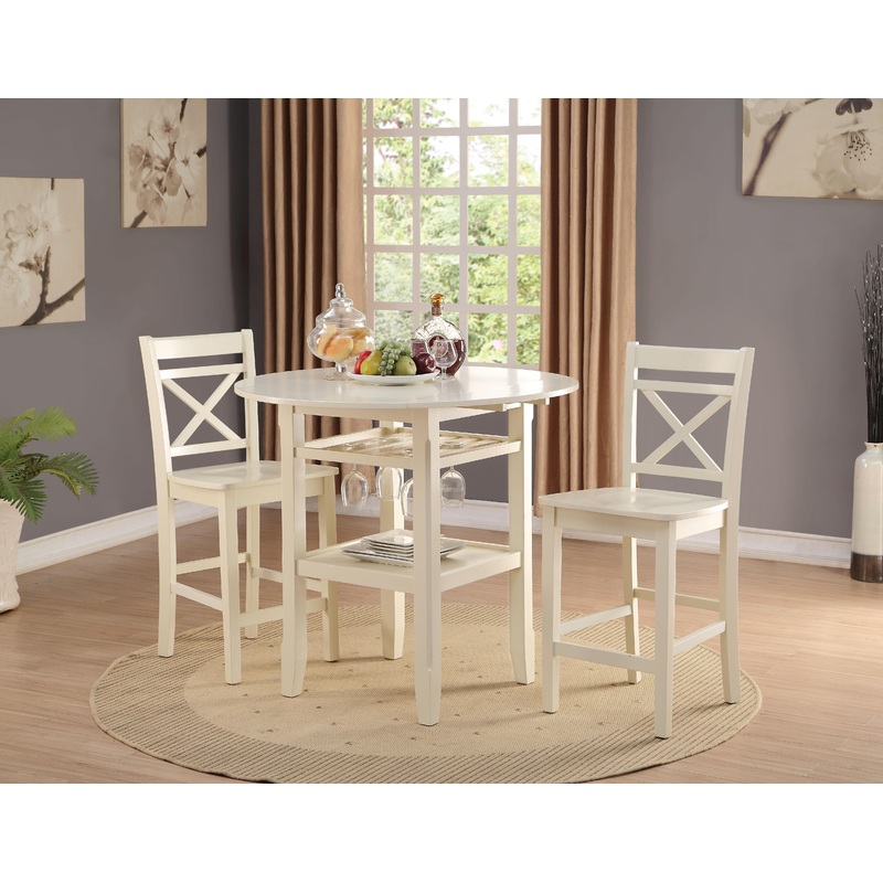Tartys Cream Counter Height Table