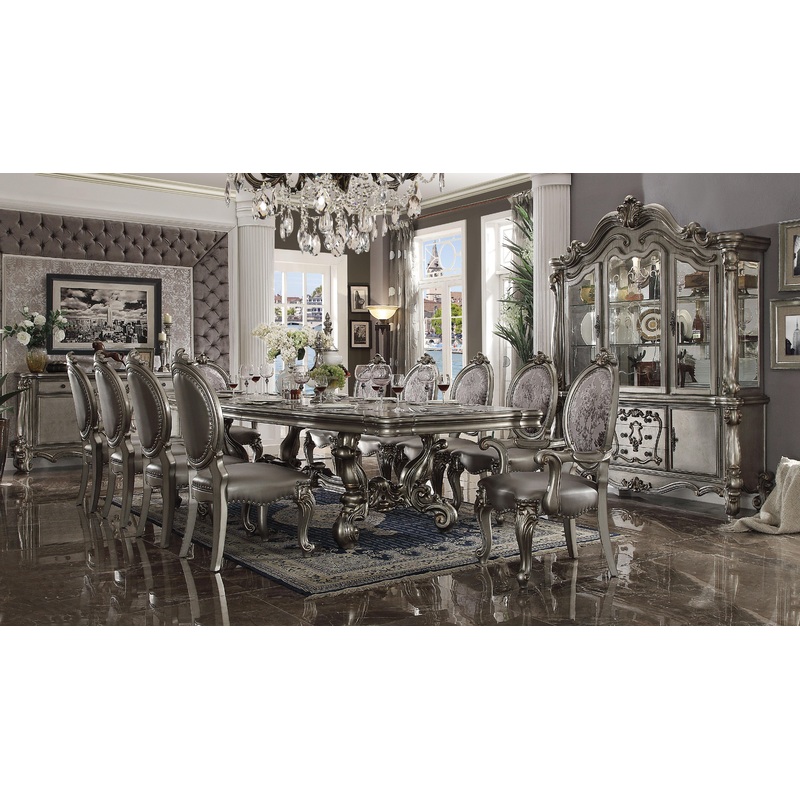Versailles Antique Platinum Dining Table