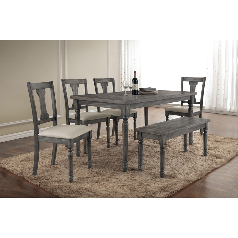 Wallace Weathered Gray Dining Table
