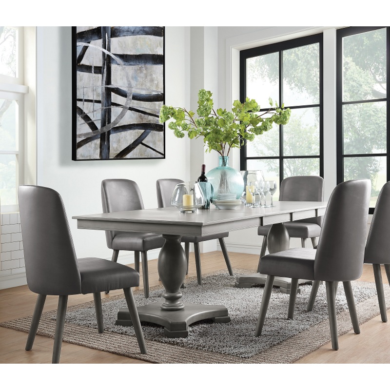 Waylon Gray Oak Dining Table