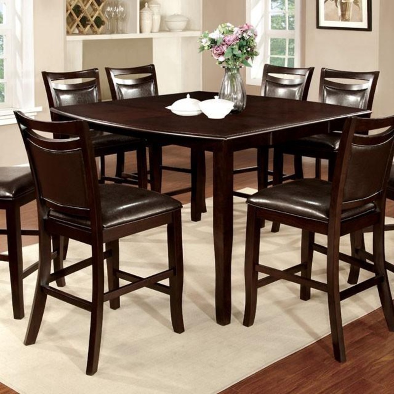 WOODSIDE II Dark Cherry/Espresso Counter Ht. Table w/ 18″ Leaf