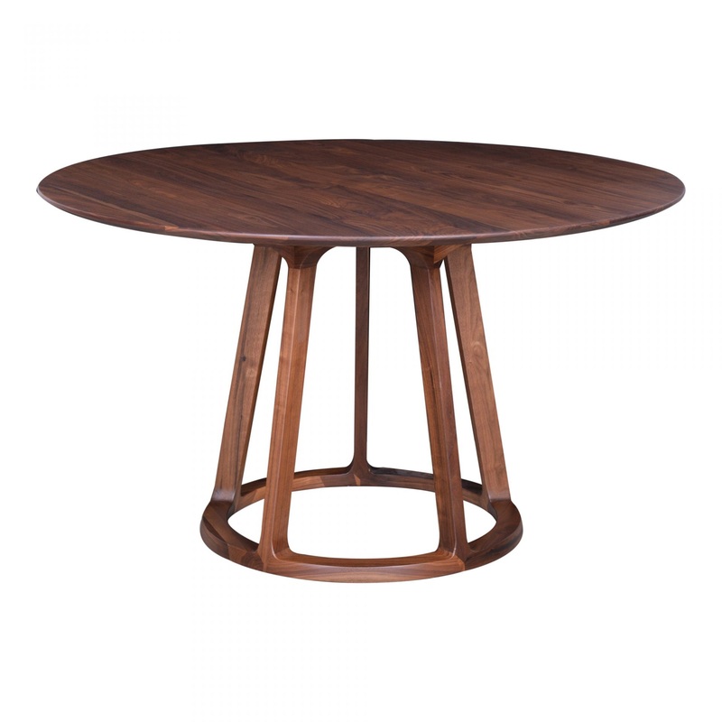 Aldo Round Dining Table – Walnut