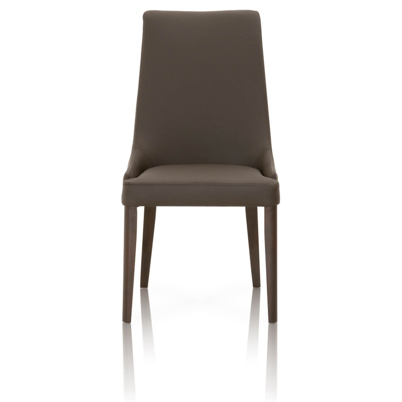 Aurora Dining Chair – Dark Umber Leather