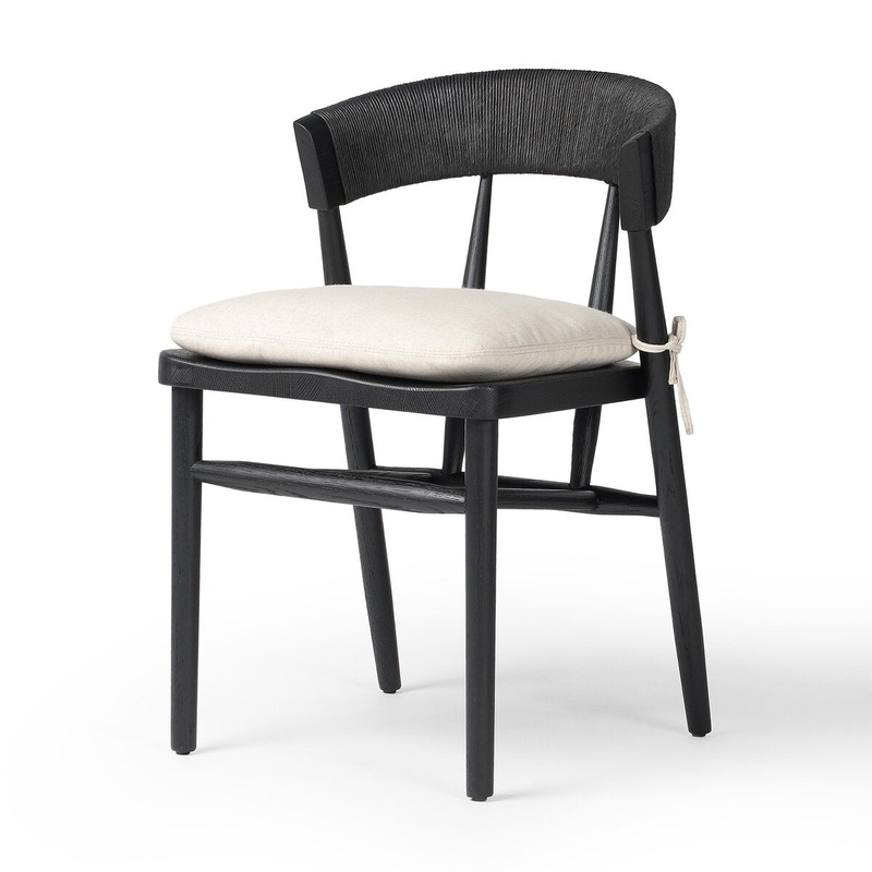 Buxton Dining Chair w/ Cover – Black Oak