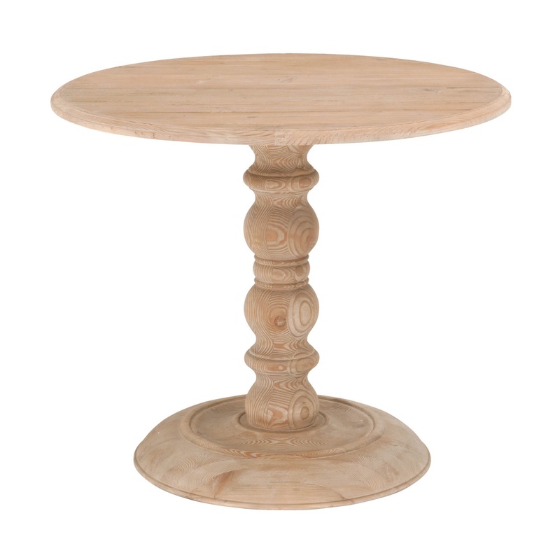 Chelsea 36″ Round Dining Table – Smoke Gray Pine
