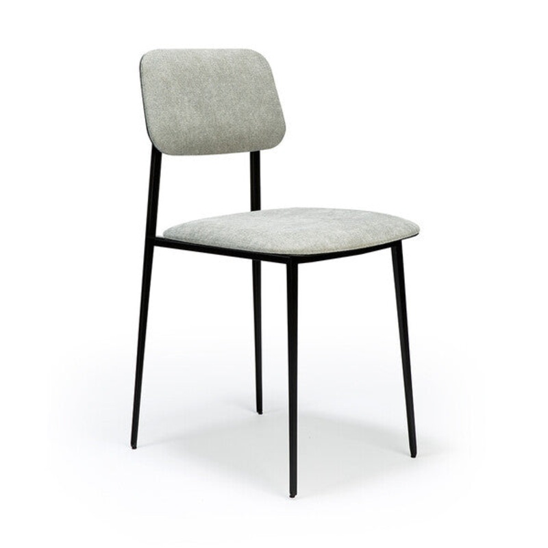 DC Dining Chair, Light Grey Fabric