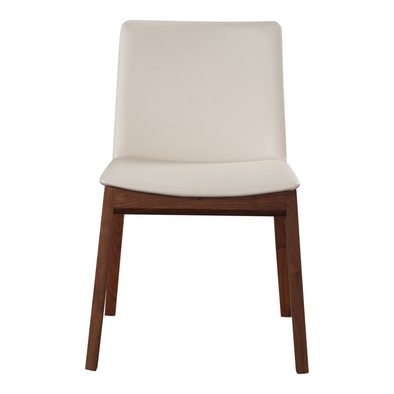 Deco Dining Chair Cream White PVC