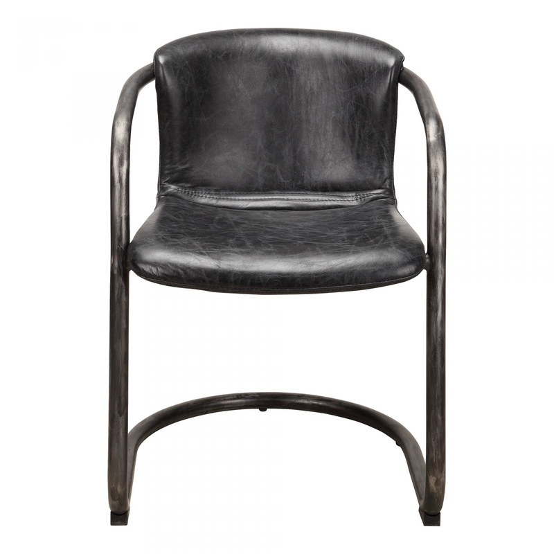 Freeman Dining Chair Onyx Black Leather