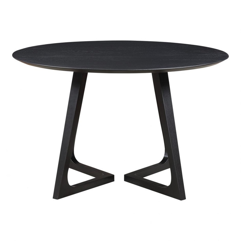 Godenza Dining Table Round – Black Ash