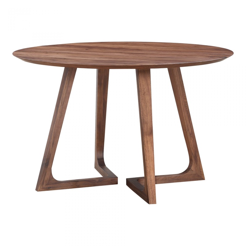 Godenza Dining Table Round – Walnut