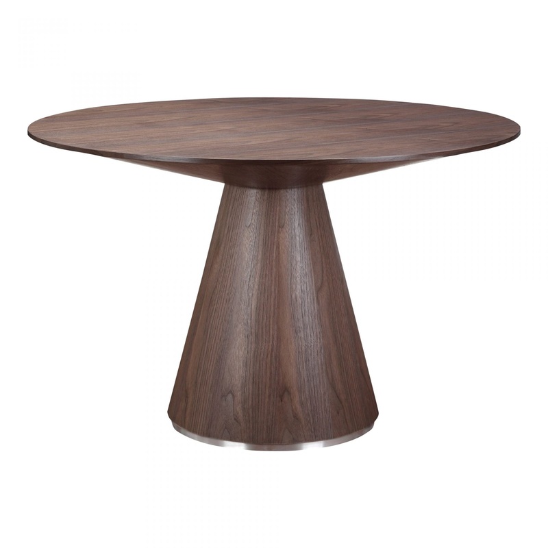 Otago Dining Table Round 47″- Walnut