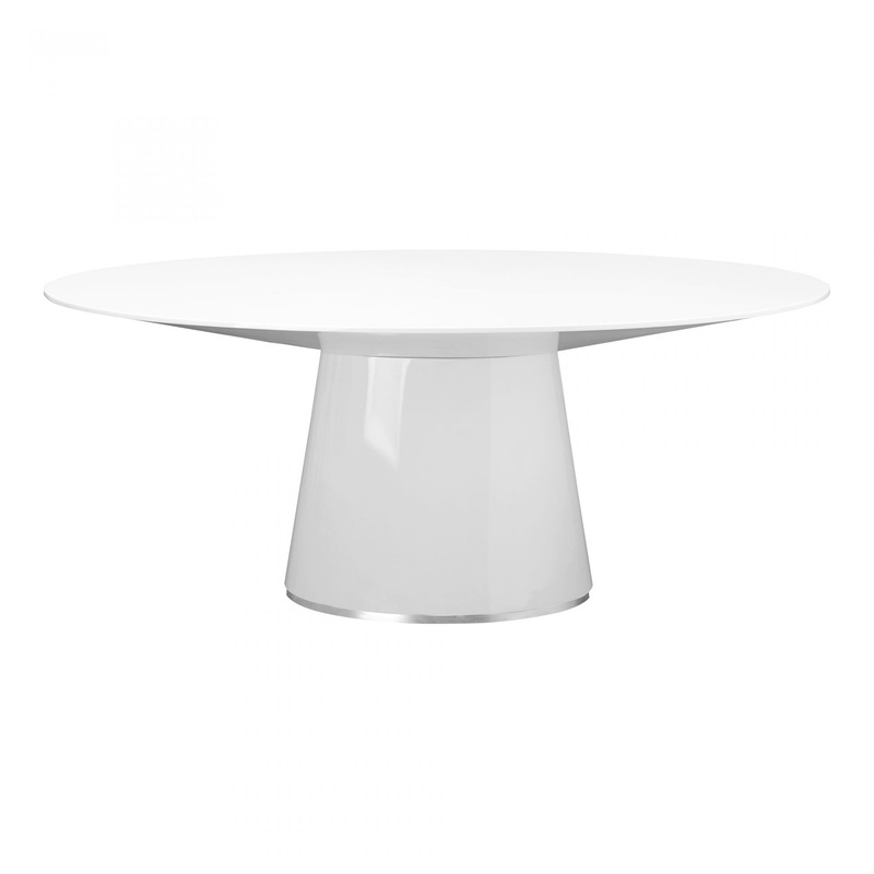 Otago Oval Dining Table – White