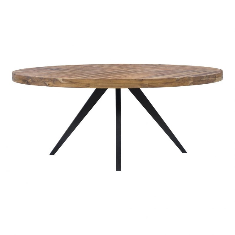 Parq Oval Dining Table Amber