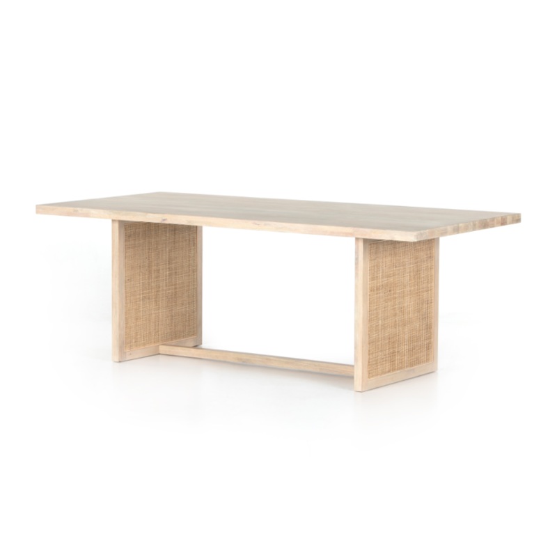 Clarita Dining Table – White Wash Mango