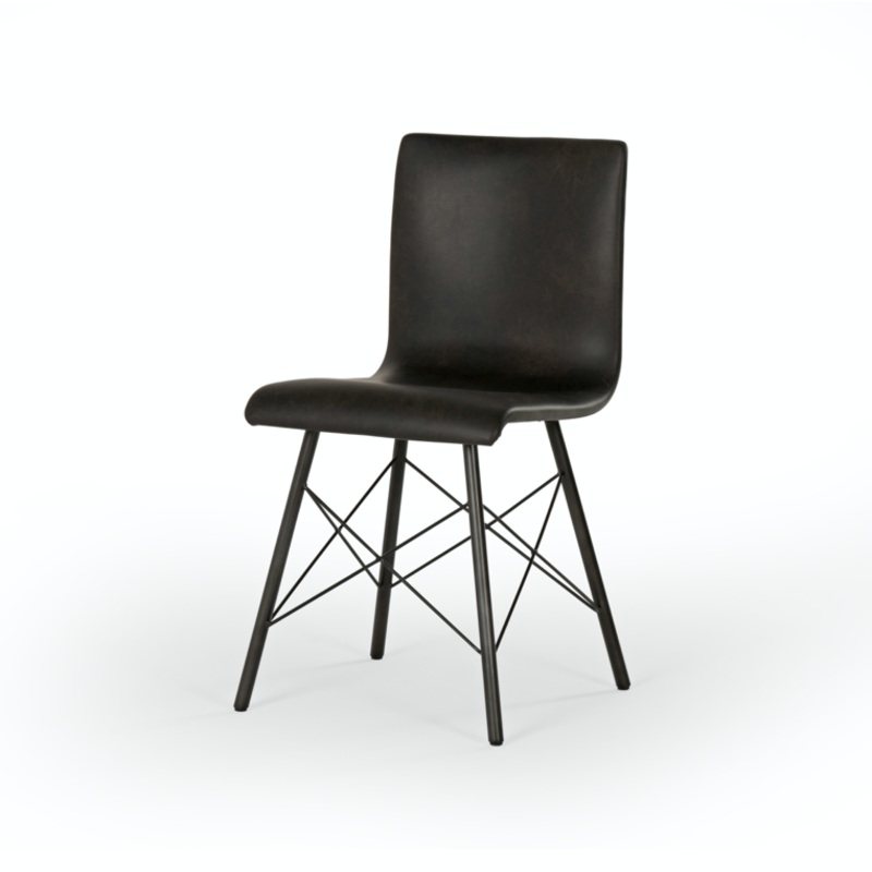 Diaw Dining Chair – Distressed Black