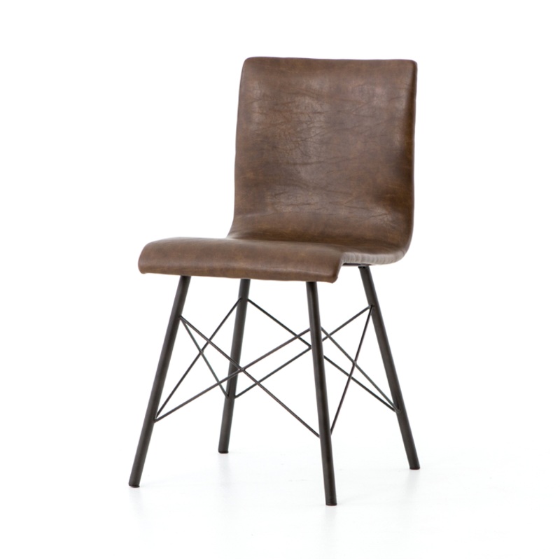 Diaw Dining Chair- Distressed Brown