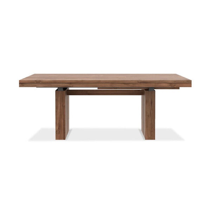Double extendable dining table,78.5/118 – Teak