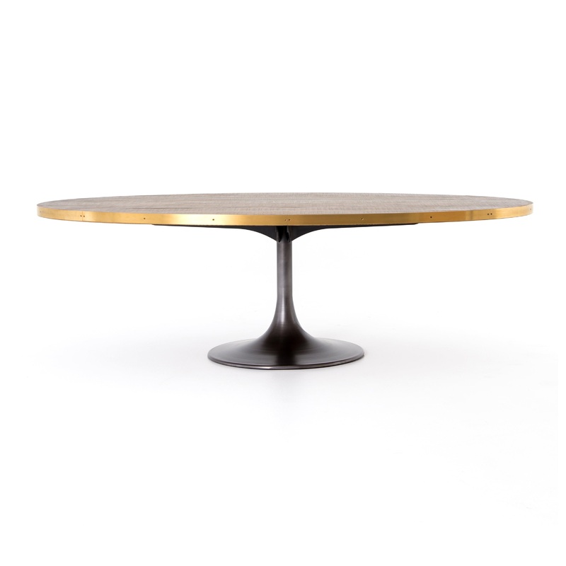 Evans Oval Dining Table 98″