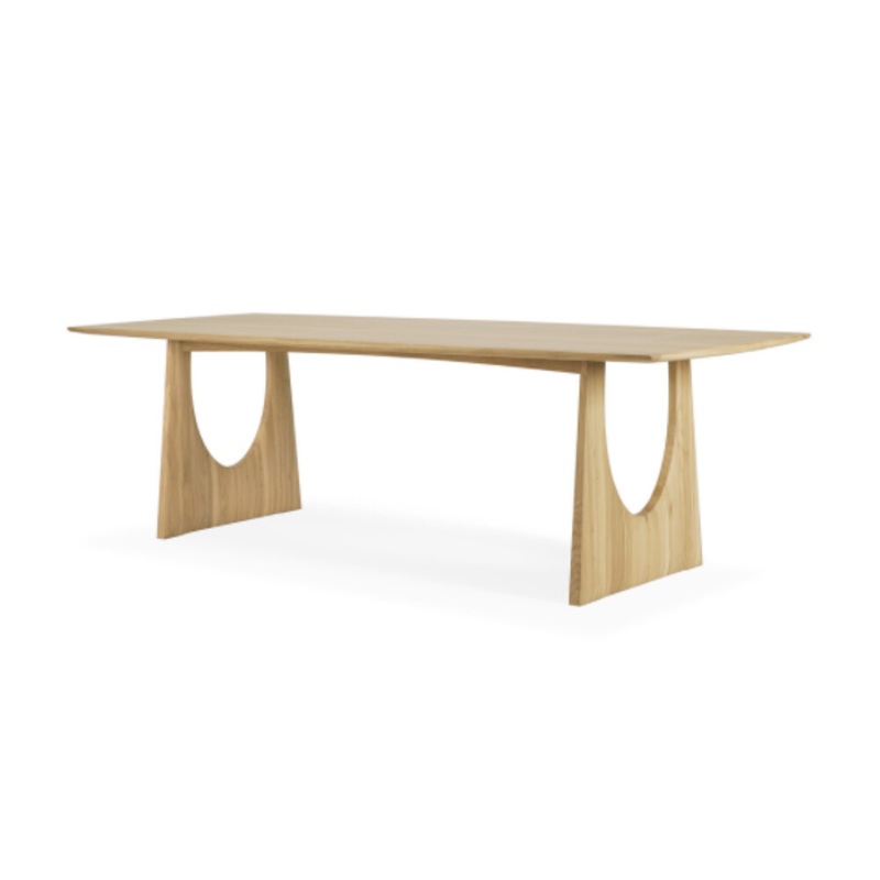 Geometric Dining Table – 98.5″ – Oak