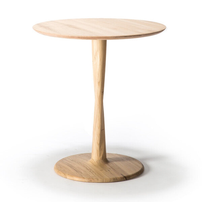 Torsion Dining Table,27.5″ – Oak