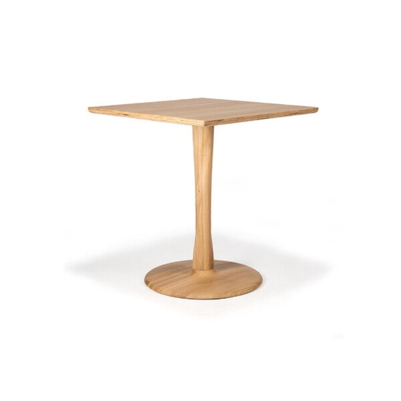 Torsion Square Dining Table, 27.5 – Oak