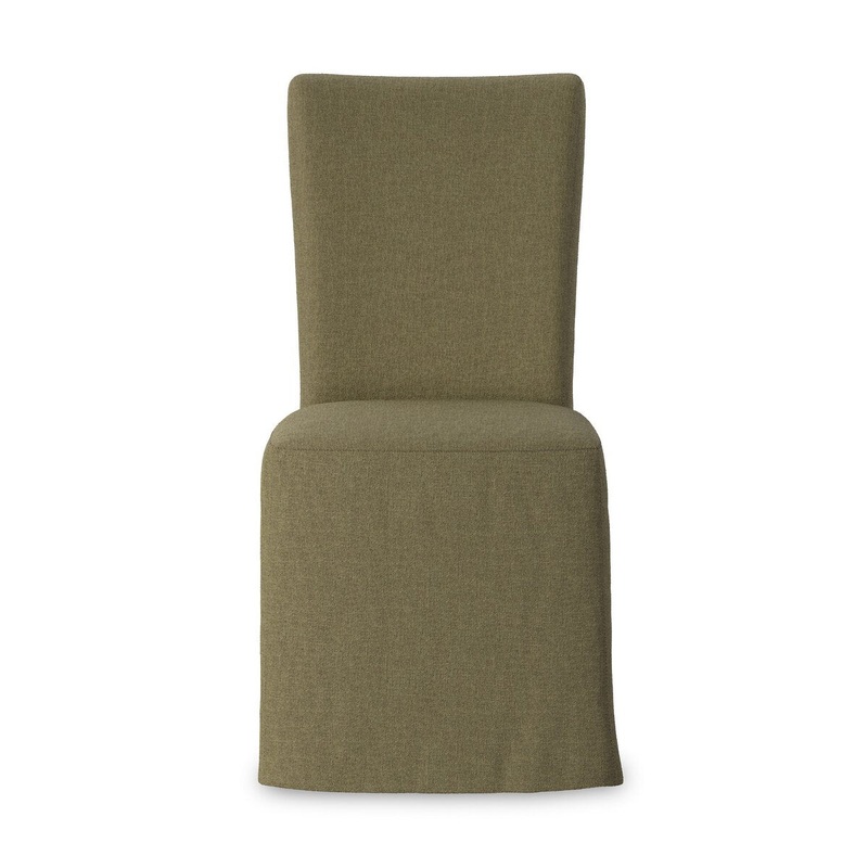 Vista Slipcovered Dining Chair – Broadway Olive