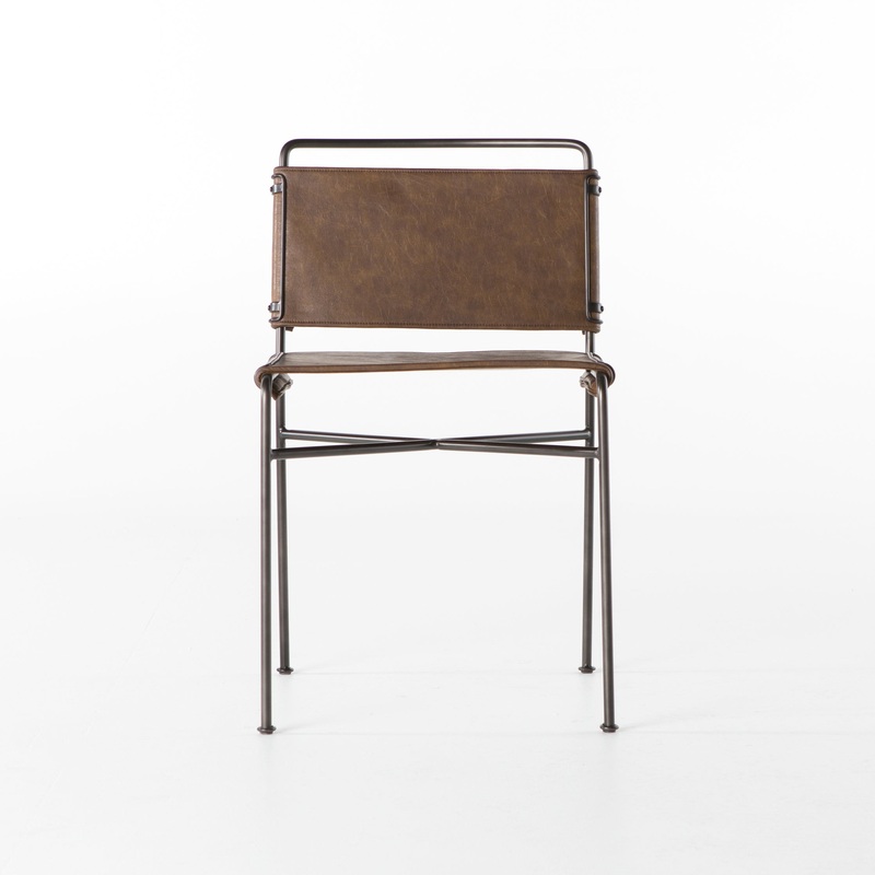Wharton Dining Chair – Distressed Brown