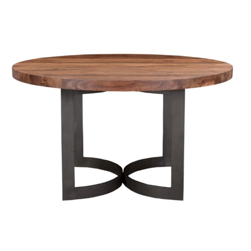 Bent Round Dining Table 54″- Brown