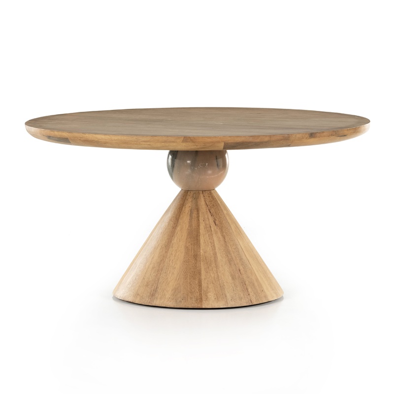 Bibianna Dining Table-Blushed Marble