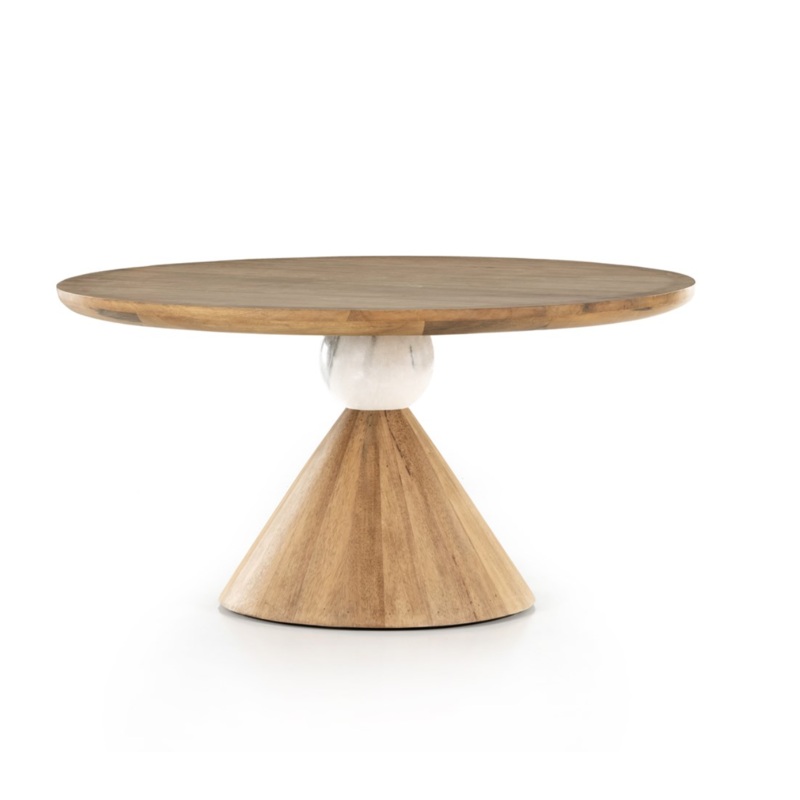 Bibianna Dining Table – White Marble