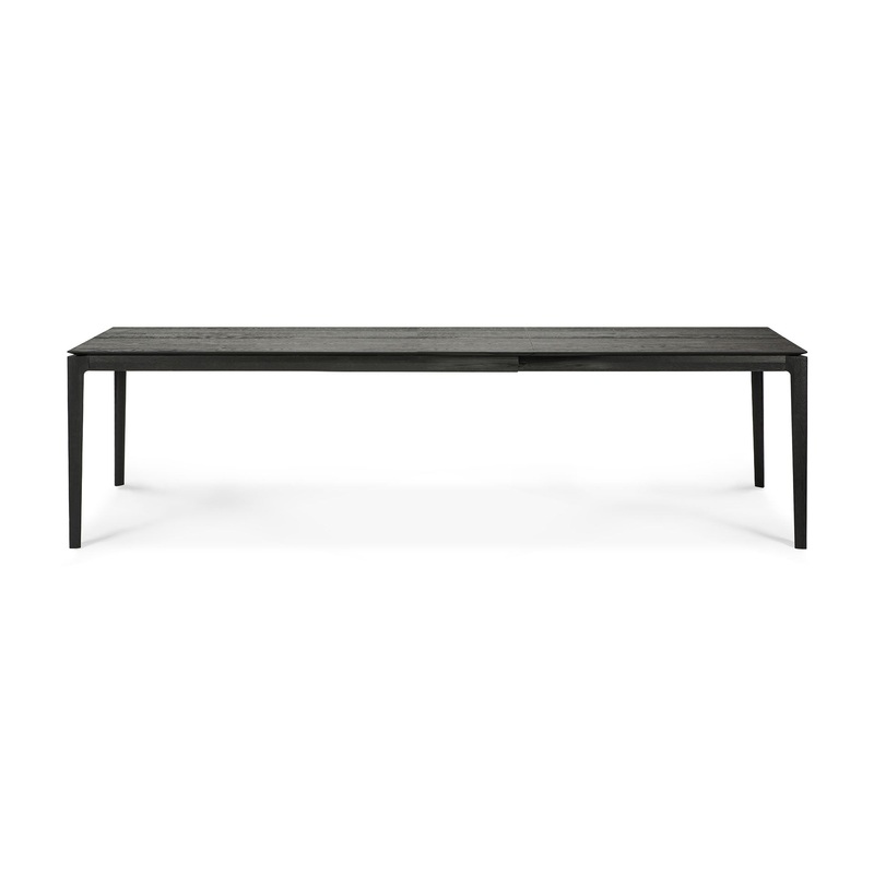 Bok Extendable Dining Table,71/110″ – Black Oak
