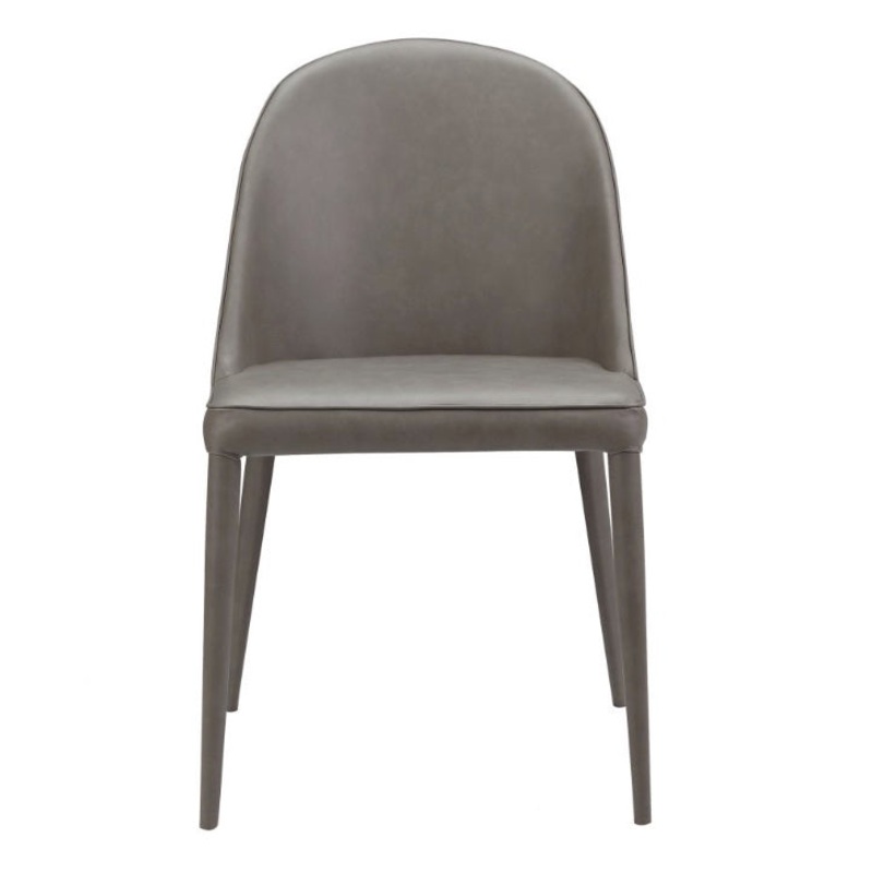 Burton Dining Chair Grey Vegan Leather