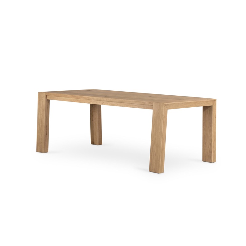 Capra Dining Table-Light Oak Resin