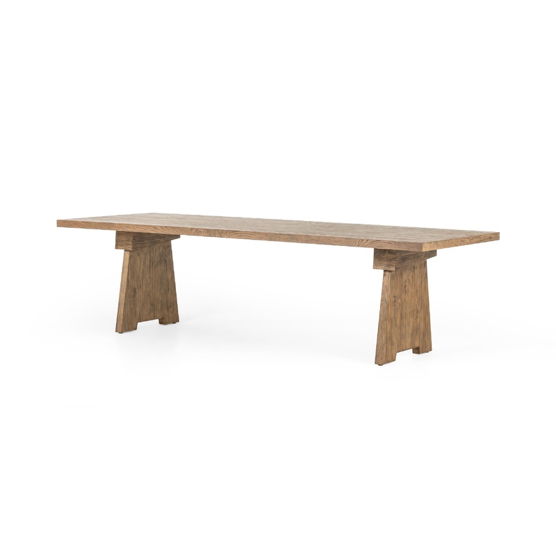Darnell Dining Table 110″-Bleached Oak