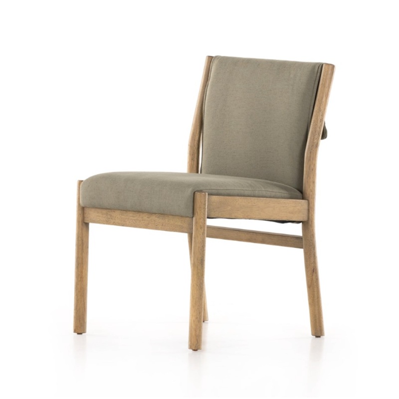 Hito Dining Chair – Burnished Parawood / Villa Olive