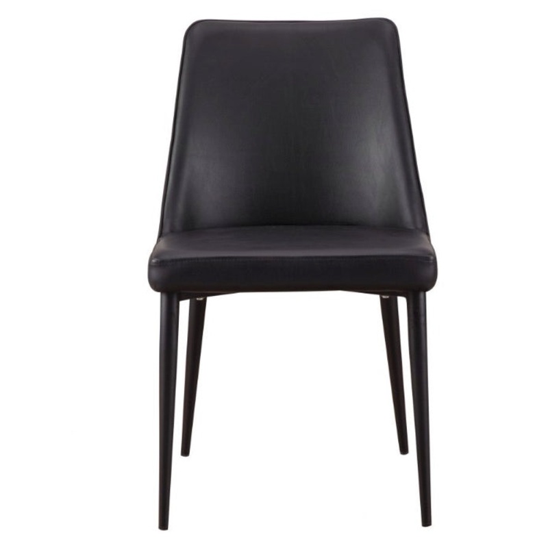 Lula Dining Chair Black Vegan Leather