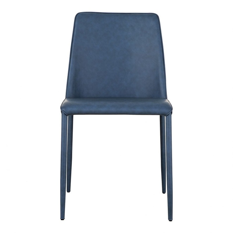 Nora Dining Chair Ocean Cavern Grey Vegan Leather