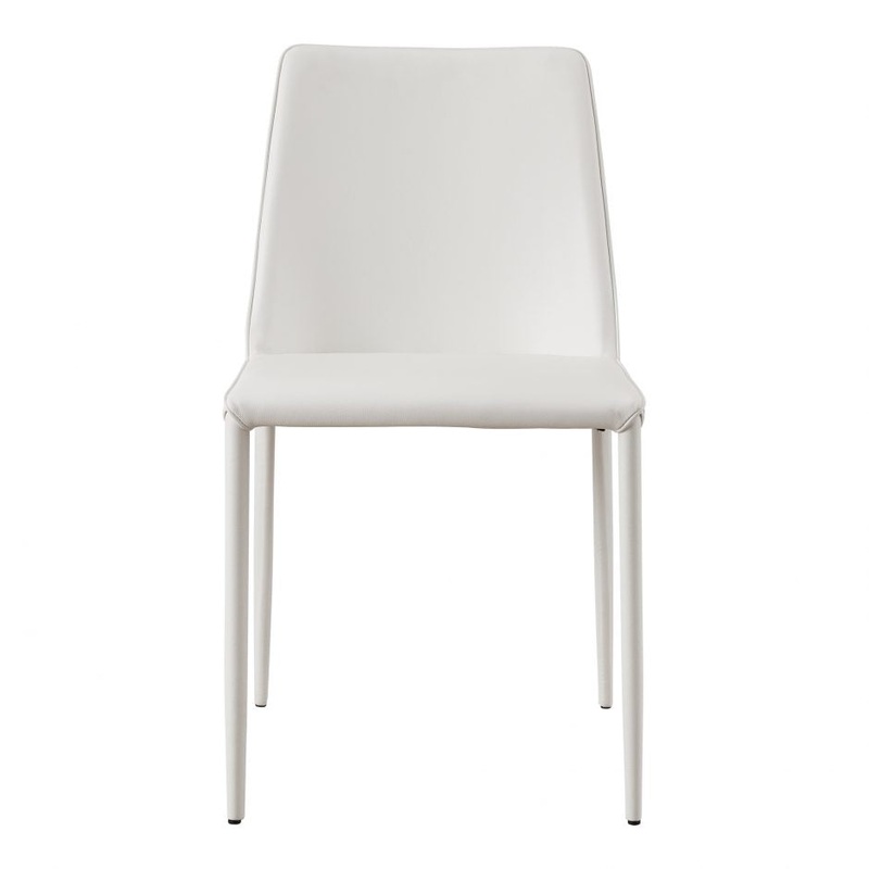 Nora Dining Chair White Vegan Leather