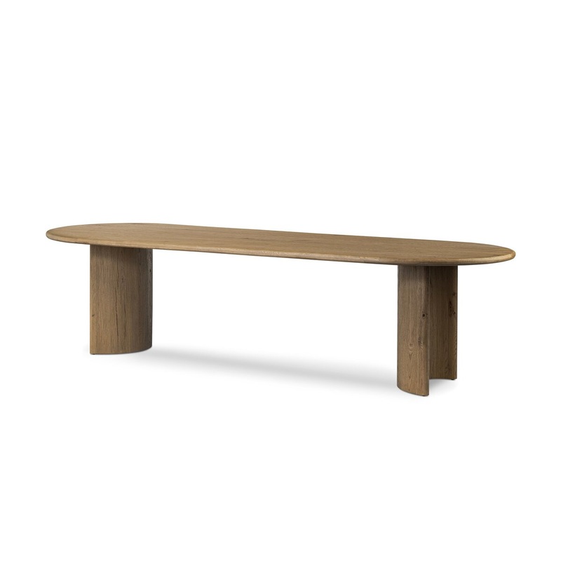 Paden Large Dining Table – Worn Oak Veneer