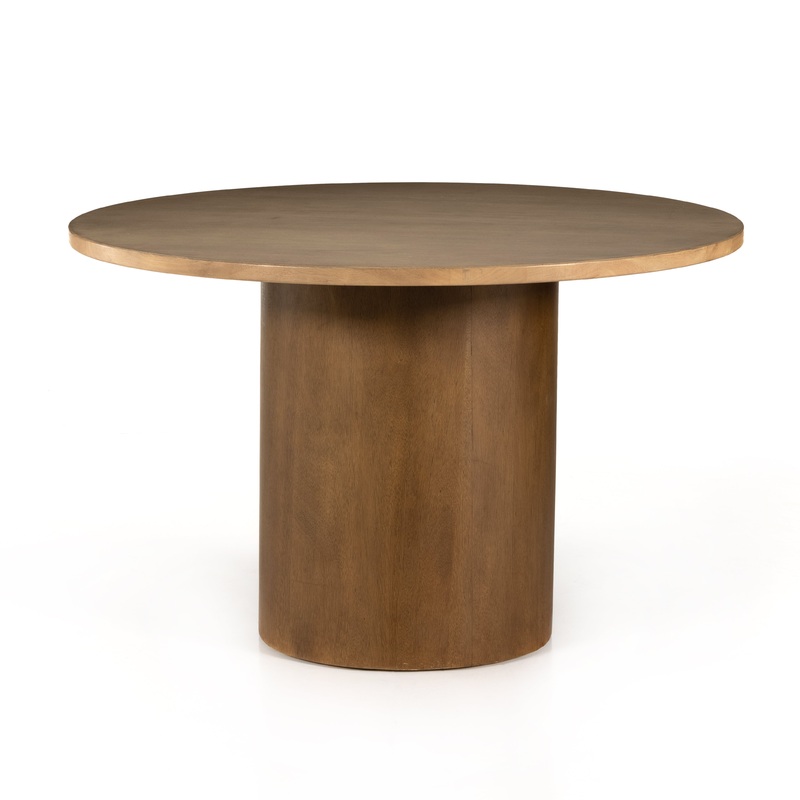 Pilo Dining Table-Dark Parawood/Natural Matte