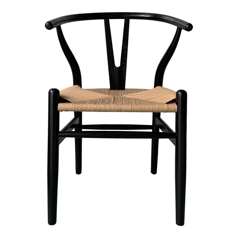 Ventana Dining Chair Black And Natural