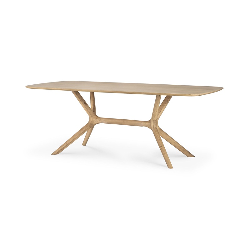 X dining table,78.5″ – Oak