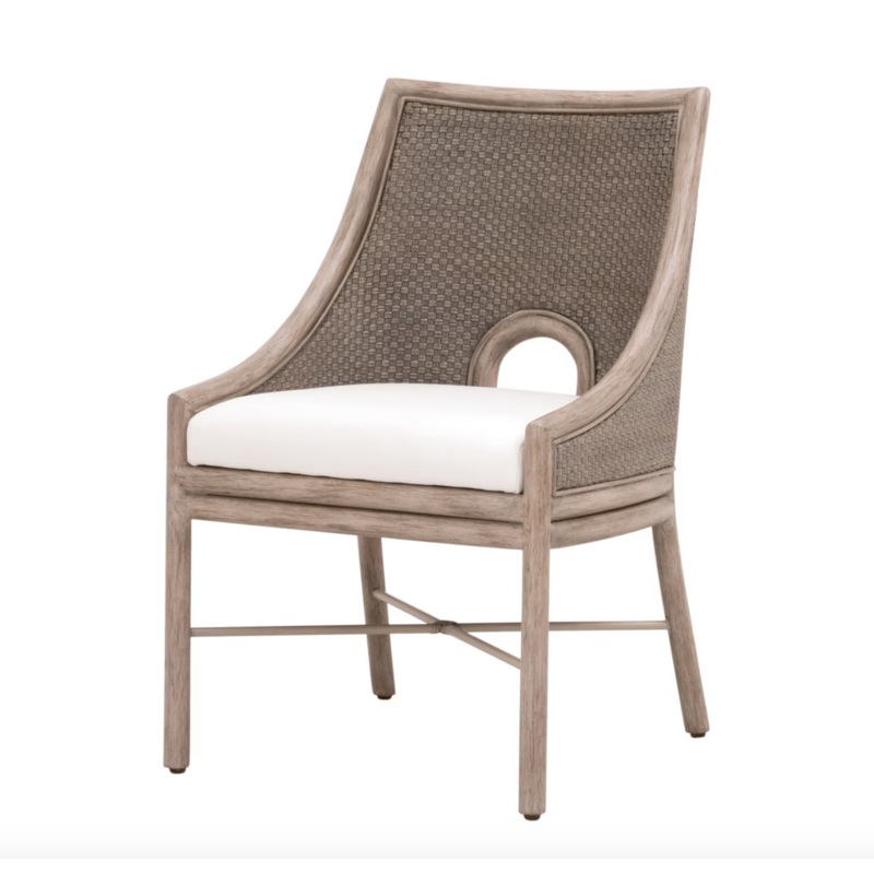 Adamo Dining Chair – French Gray Cabana Loom