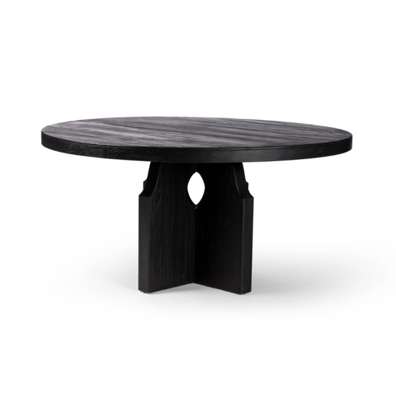 Allandale Round Dining Table – Black Elm
