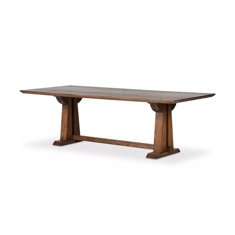 Ashwin Dining Table – Brown Oak