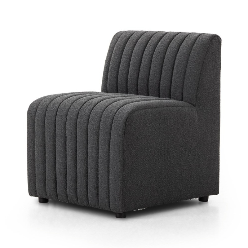 Augustine Dining Chair – Fiqa Boucle Charcoal